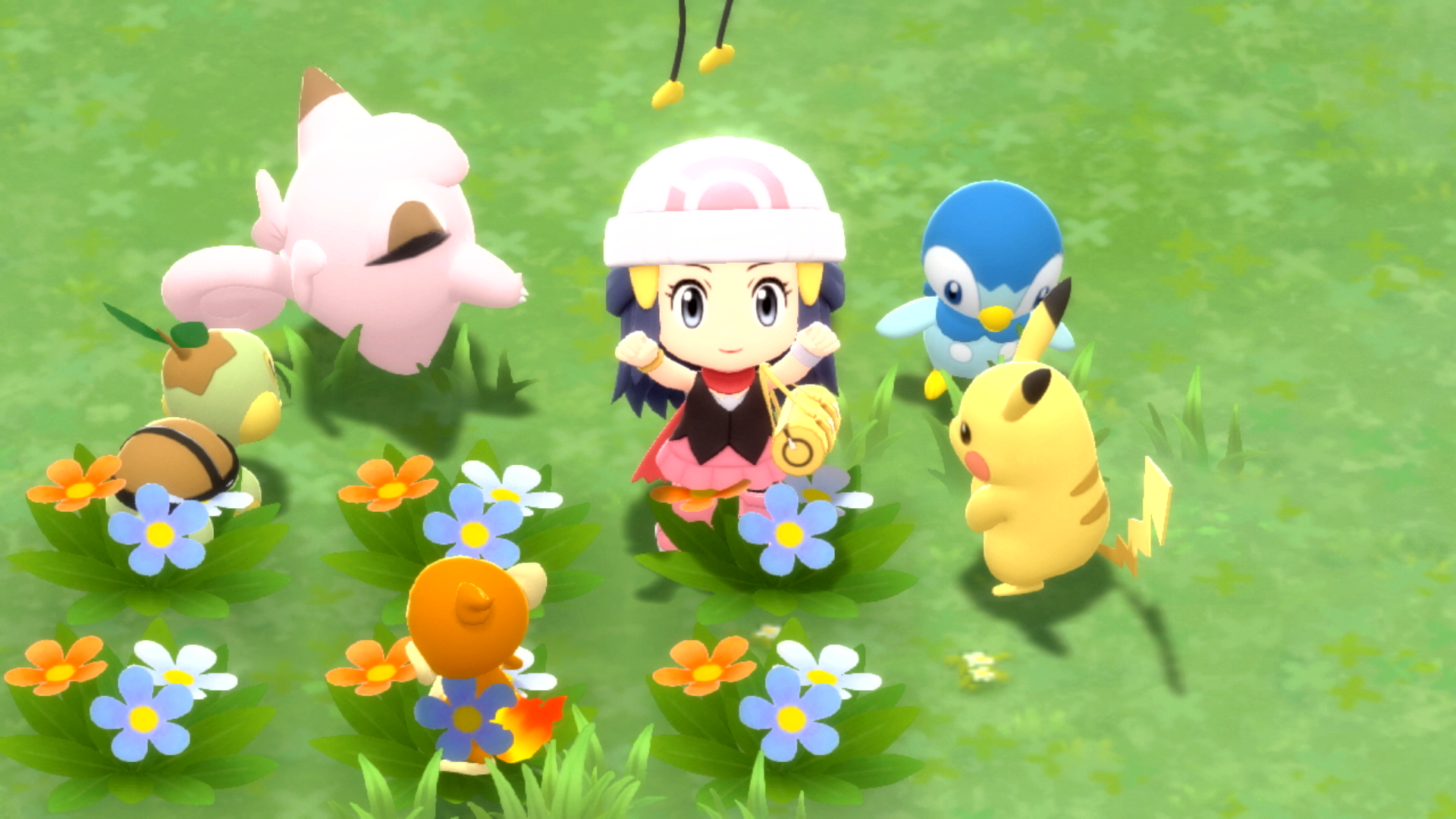Ilustração conceitual representando o desenvolvimento de jogos da franquia Pokémon pela Game Freak.