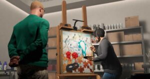 Pinturas da atualização The Kortz Center Heist em GTA Online que fãs associam a possíveis pistas sobre GTA 6