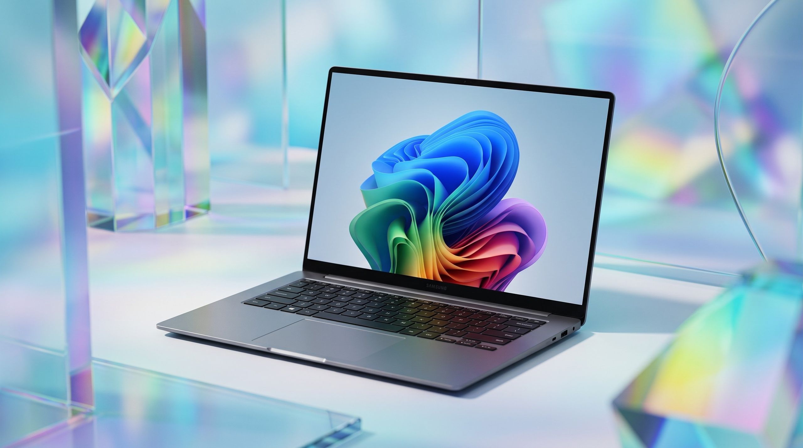 Samsung Galaxy Book6 laptop em exibição na Best Buy durante a campanha Back to School.