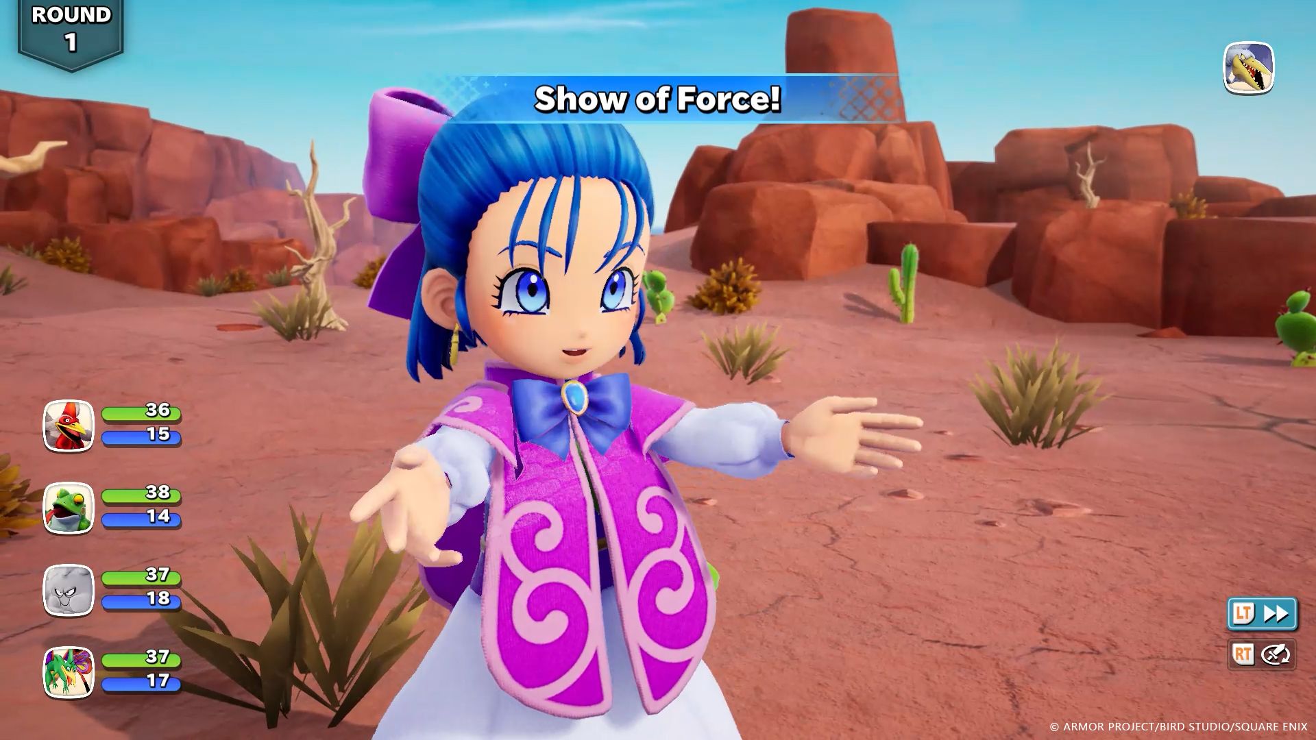Logotipo ou cena de Dragon Quest Monsters: The Withered World, novo jogo de captura de monstros da Square Enix.