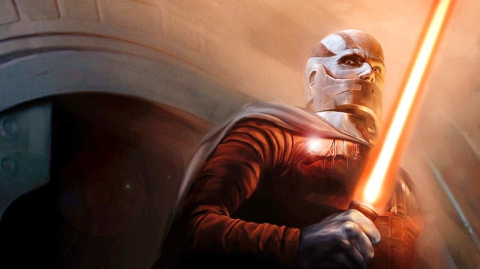 Logotipo ou ilustração conceitual do jogo Star Wars: Knights of the Old Republic