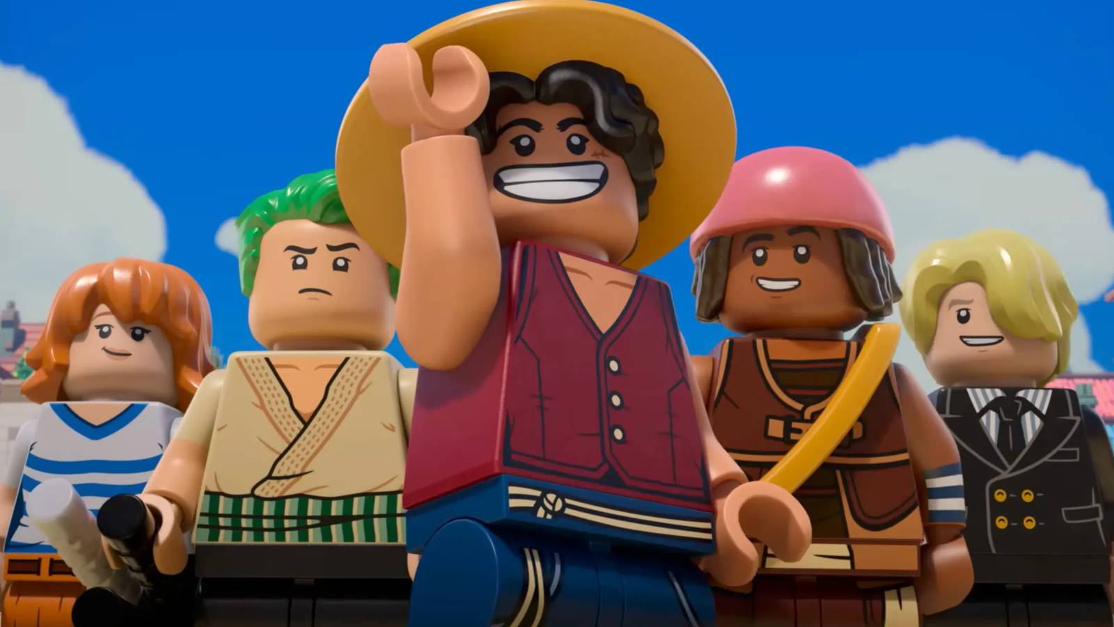 Logotipo do especial animado Lego One Piece da Netflix.