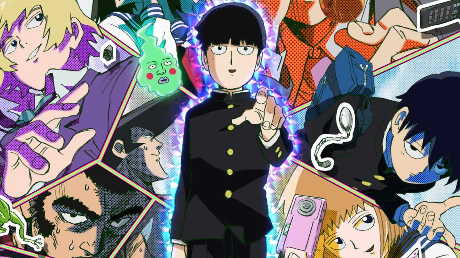 Montagem com personagens de diversos animes shonen citados na lista do Screen Rant.