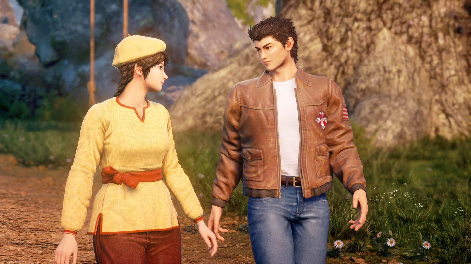 Representação do candidato satírico Count Binface, que faz campanha pelo lançamento de Shenmue 4 pela Sega.