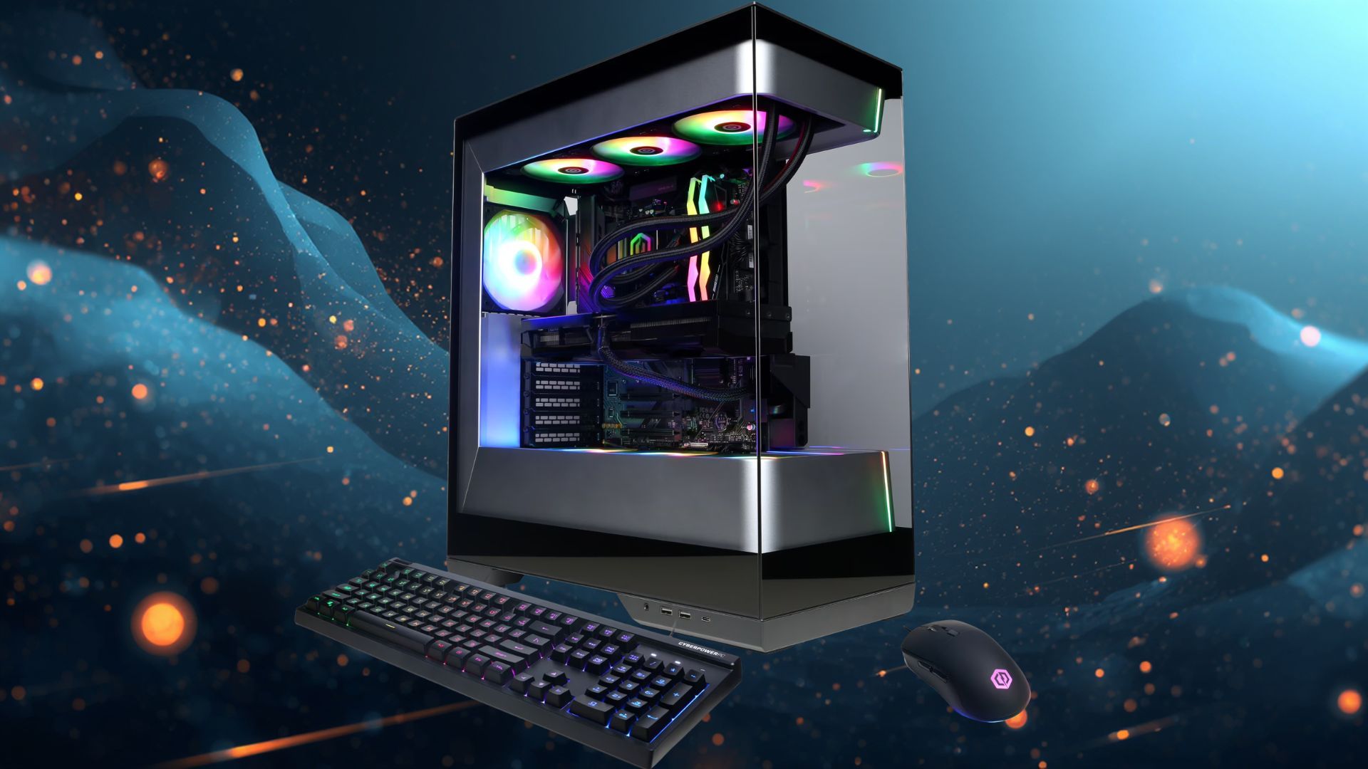 PC gamer com componentes de alto desempenho em destaque