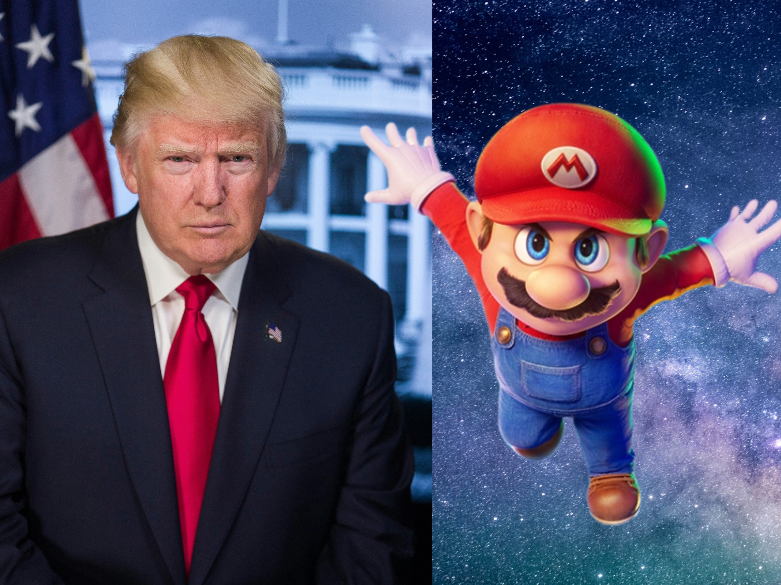 Imagem ilustrativa de Mario e Pokémon em contexto político