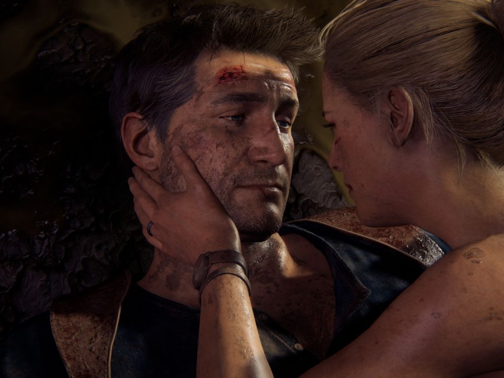 Arte conceitual de Nathan Drake da série de jogos Uncharted