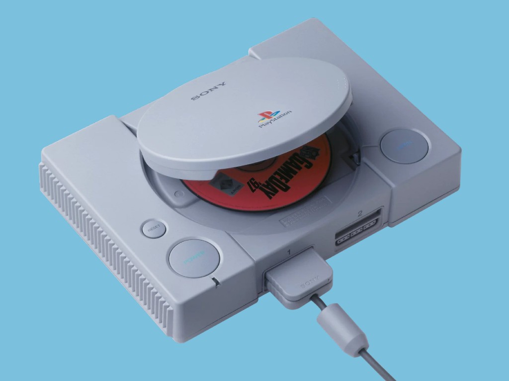 Conjunto Lego da PlayStation original com dioramas de Gran Turismo e Ape Escape
