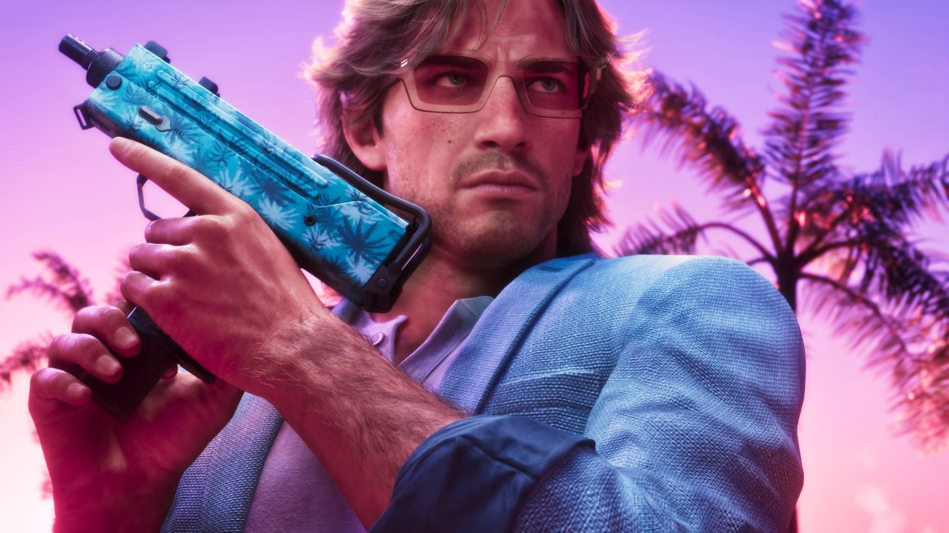 Logotipo de Grand Theft Auto VI com referências à parceria entre Rockstar Games e Netflix