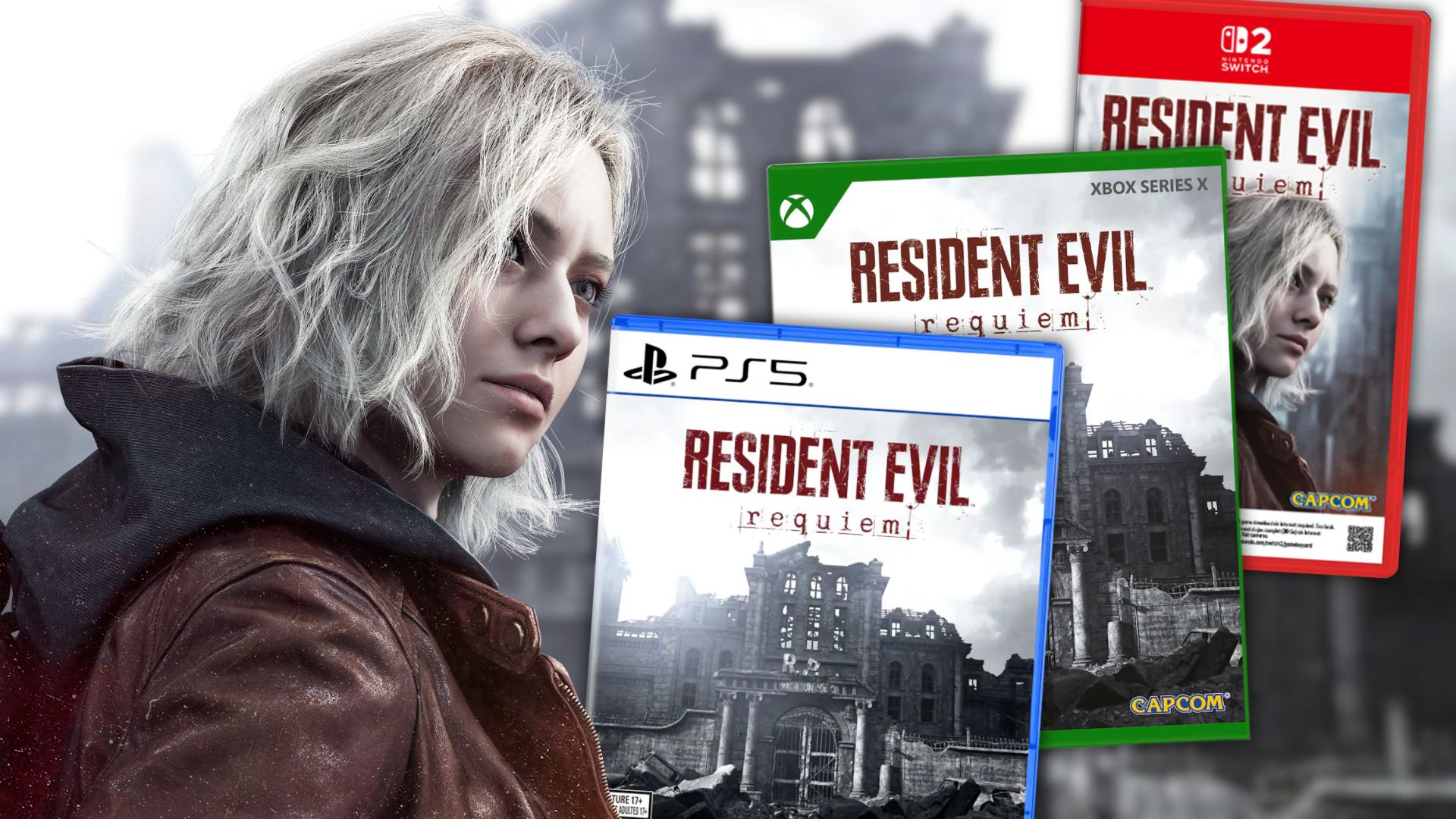 Logotipo da Capcom com jogos digitais em destaque