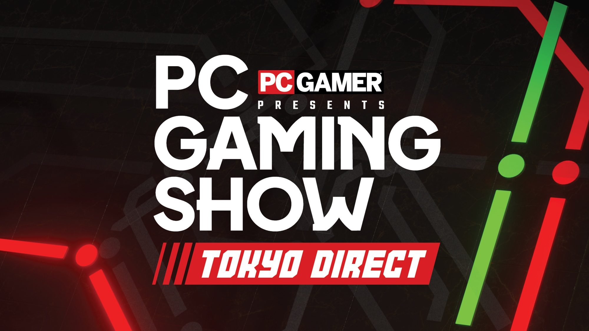 Screenshot da transmissão do PC Gaming Show Tokyo Direct 2026 mostrando a lista de jogos anunciados