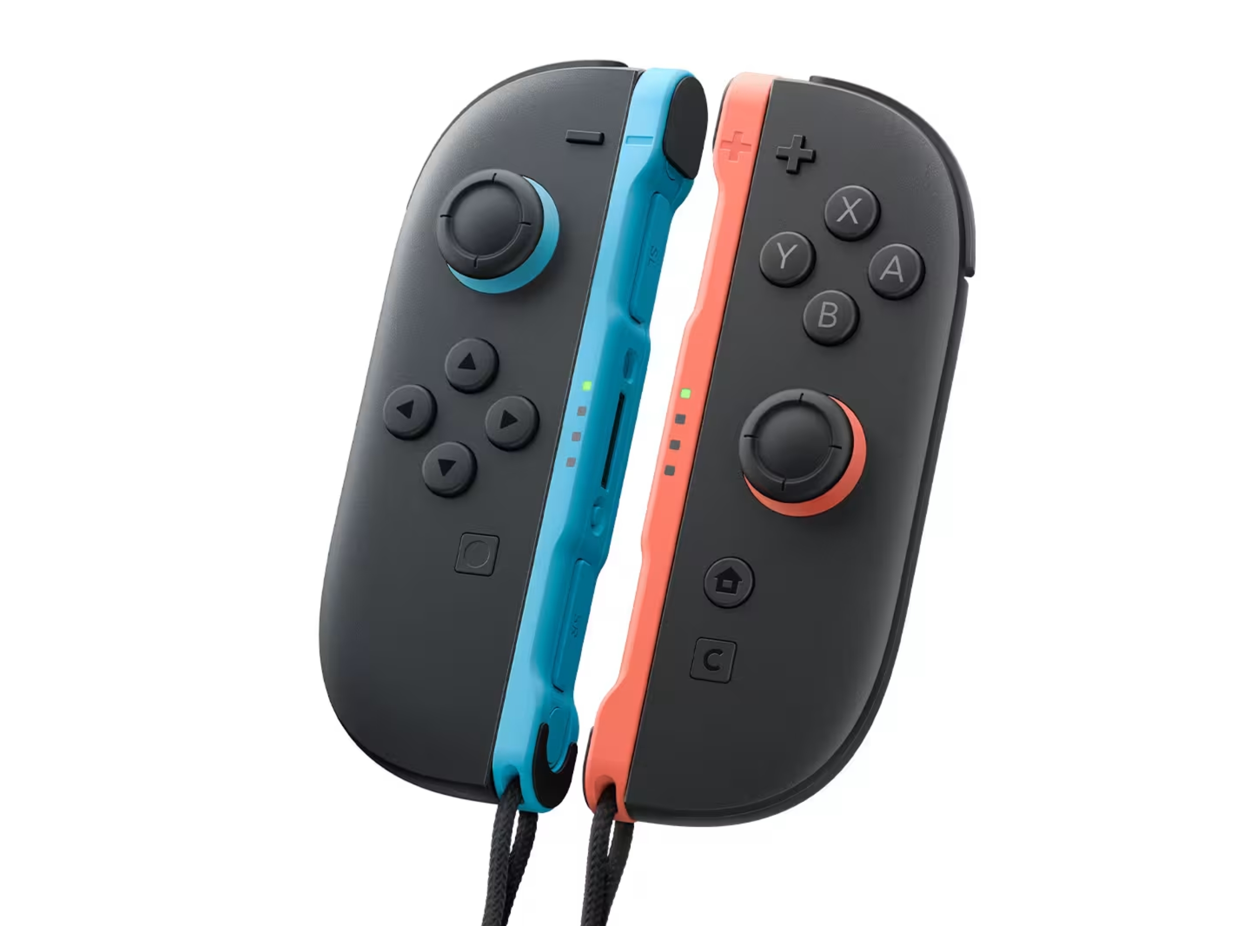 Joy-Con 2 do Nintendo Switch 2 aberto para inspeção