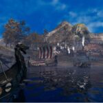 Tela do jogo Frozenheim mostrando vila viking