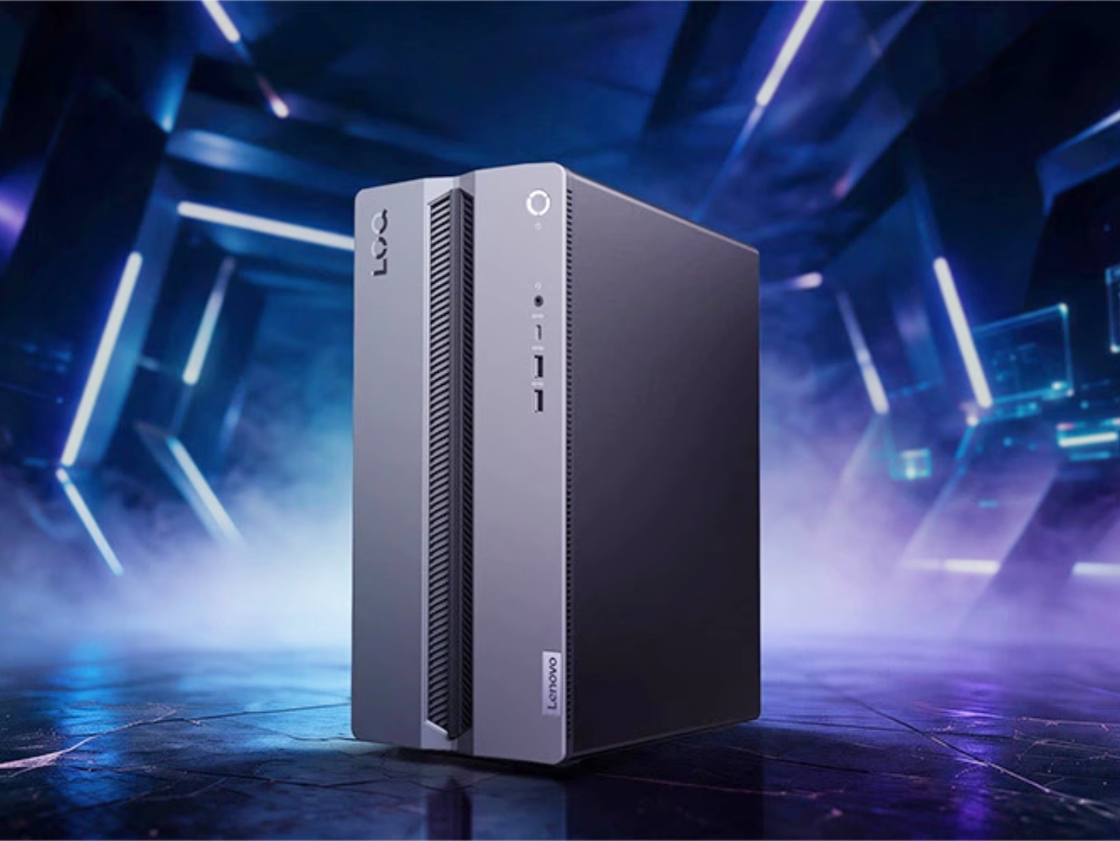 Desktop Lenovo LOQ Tower 17IRH11 em gabinete compacto