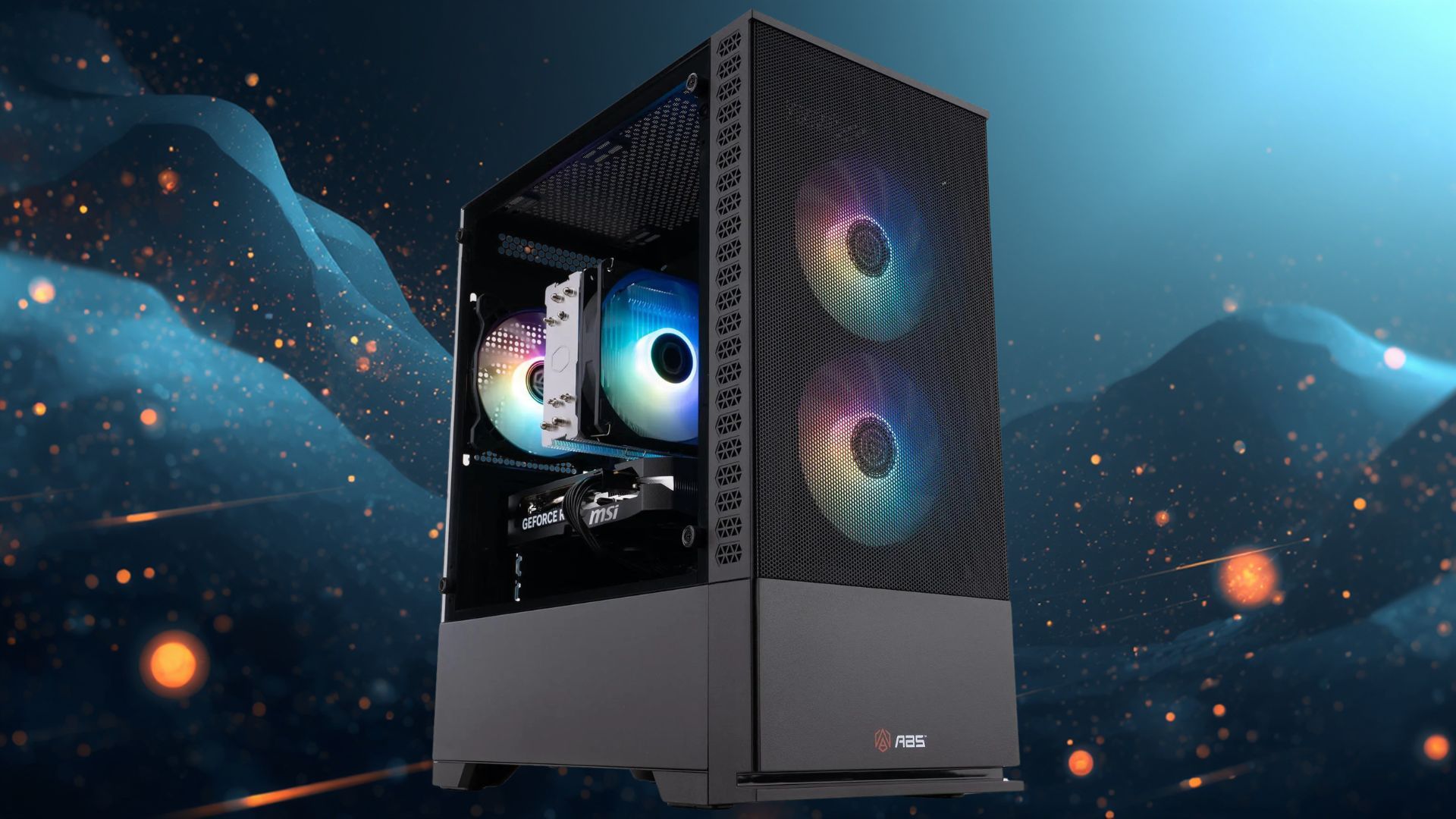 Computador gamer pré-montado com placa de vídeo RTX 5060 e componentes Intel