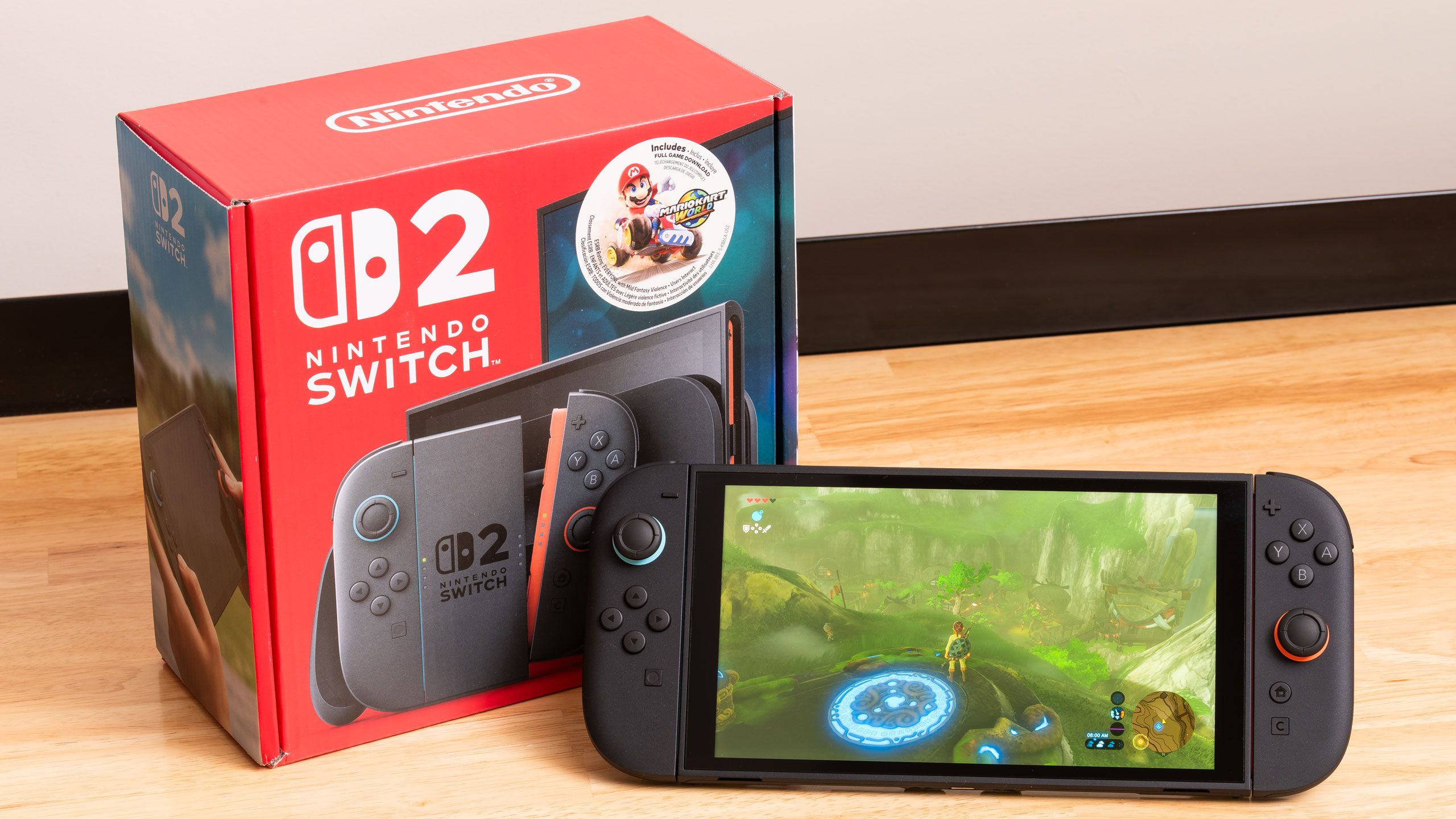 Nintendo Switch 2 console com dock 4K e Joy‑Con controllers