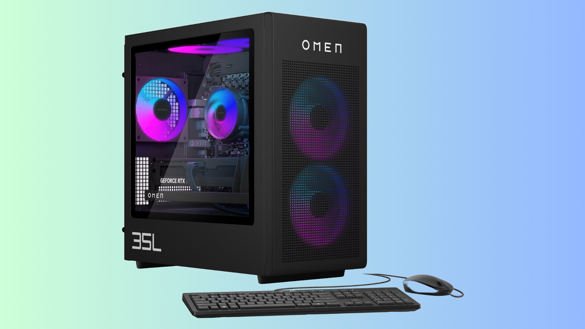 HP Omen 35L gaming PC com RTX 5070 Ti e Intel i7-14700F