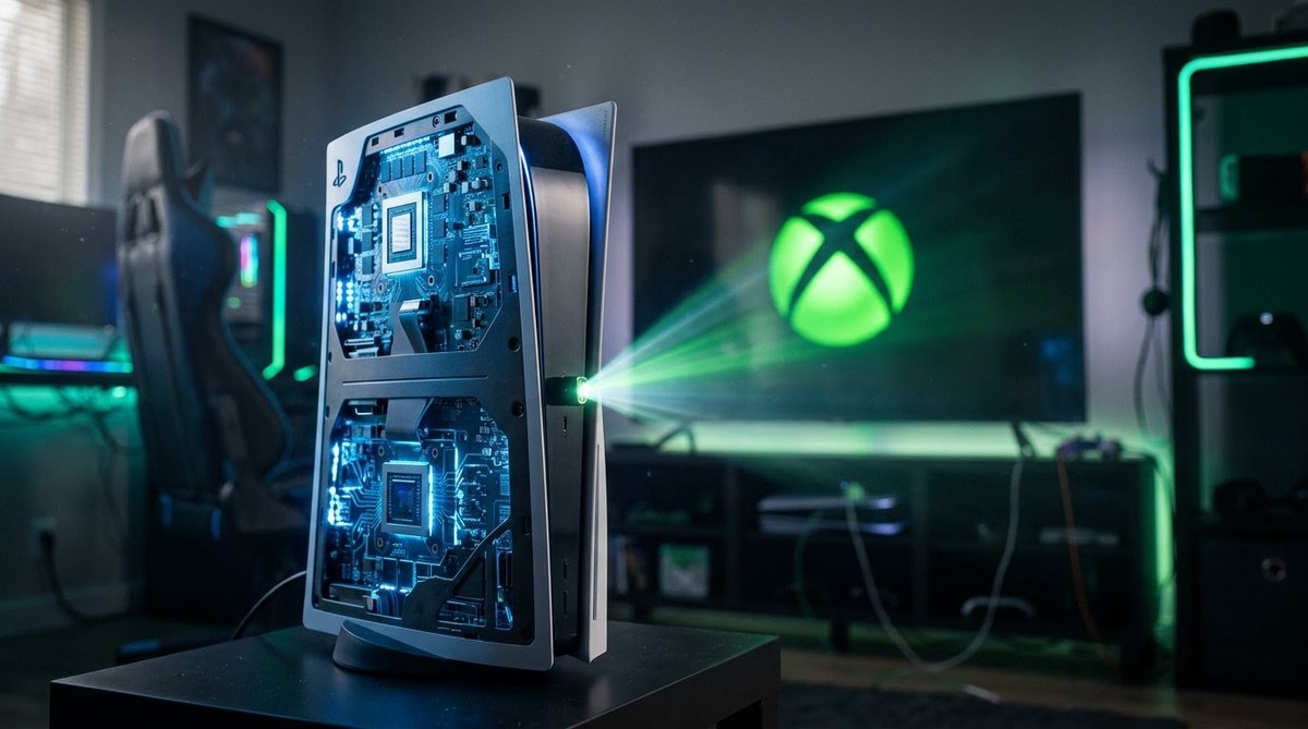 Tela do PSBox Cloud Gaming rodando no PlayStation 5 com resolução 4K