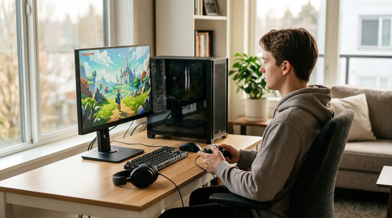 Desktop gaming YAWYORE Ryzen 5 5600GT em promoção na Amazon Prime Big Deal Days 2026