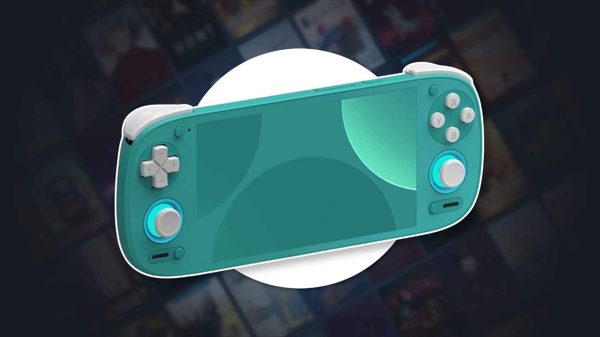Tela do aplicativo DroidDeck exibindo a interface estilo Steam Deck em um handheld Android