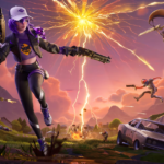Logotipo do Fortnite ao lado do símbolo do Linux